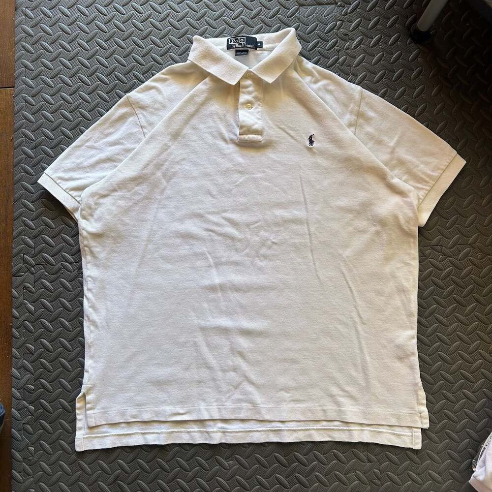 Polo by Ralph Lauren Men's Classic Fit Cotton Mesh Polo Shirt in White